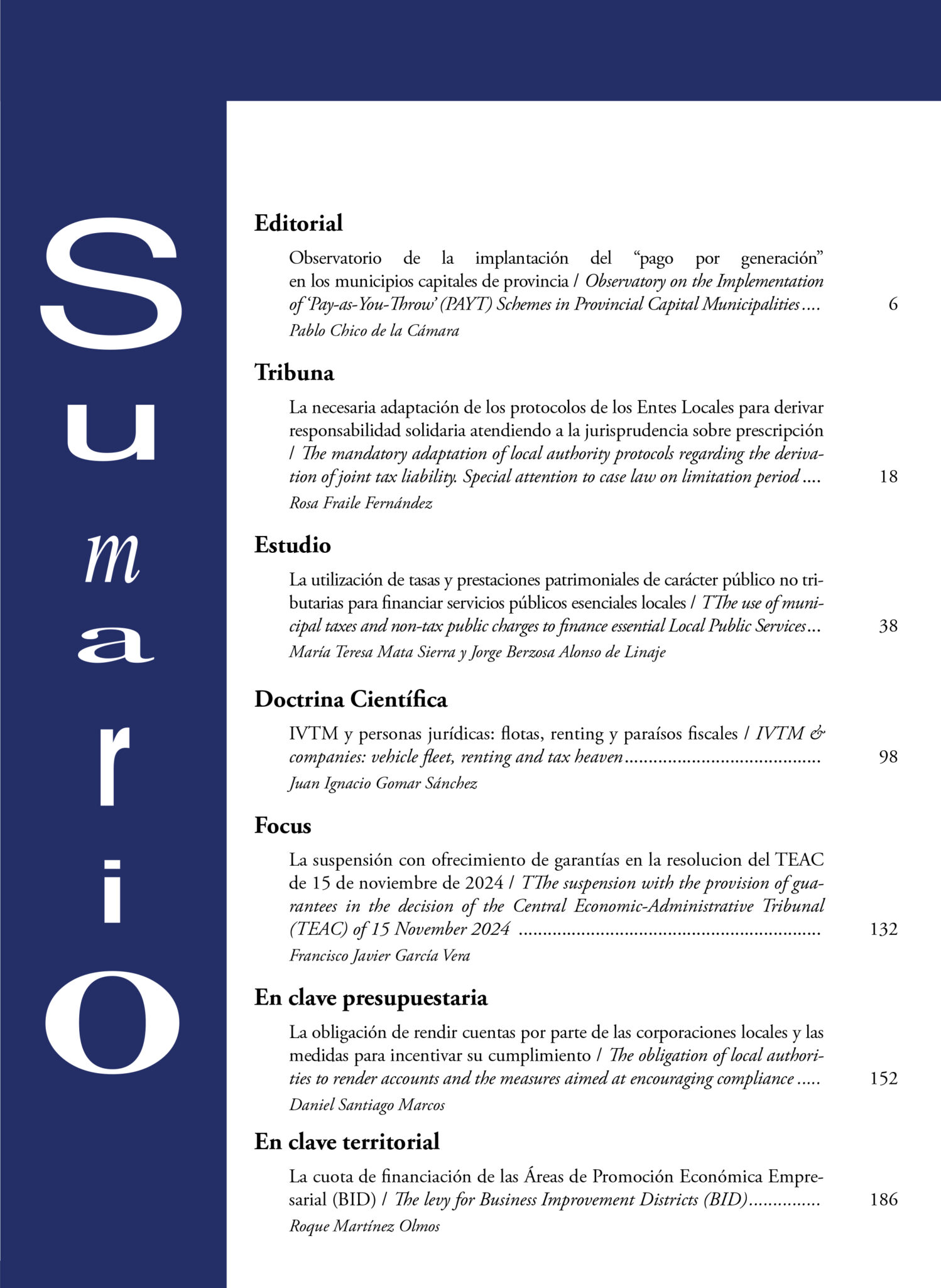 TRIBUTOS LOCALES • N.º 174 Mayo Junio 2025