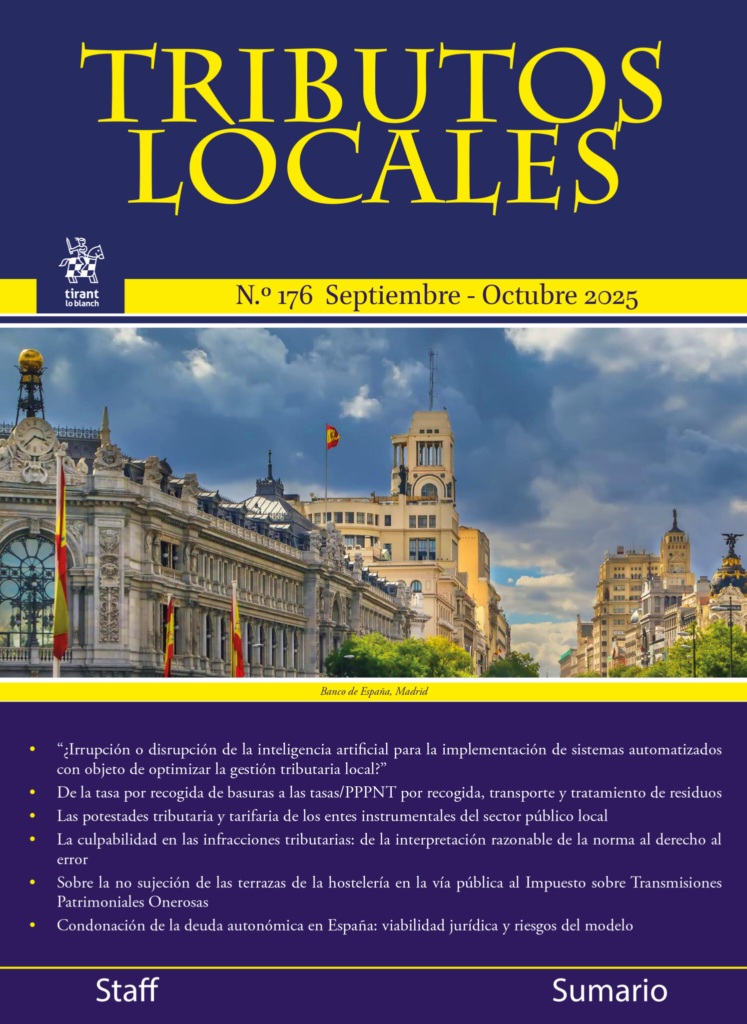 TRIBUTOS LOCALES • NÚMERO MONOGRÁFICO: PROBLEMÁTICA DE LA G